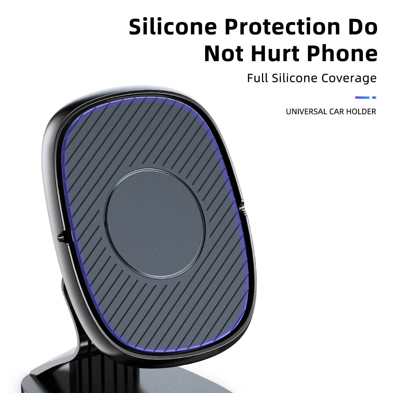 Magnetic Phone Car Mount,Built-in Strong Magnets, 360° Rotation Dashboard Magnetic Car Phone Holder Mount