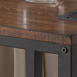 Soho C-table with Charging Station in Black