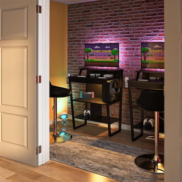 Genesis 30 in. Black Standing Gaming Desk/ Arcade Stand