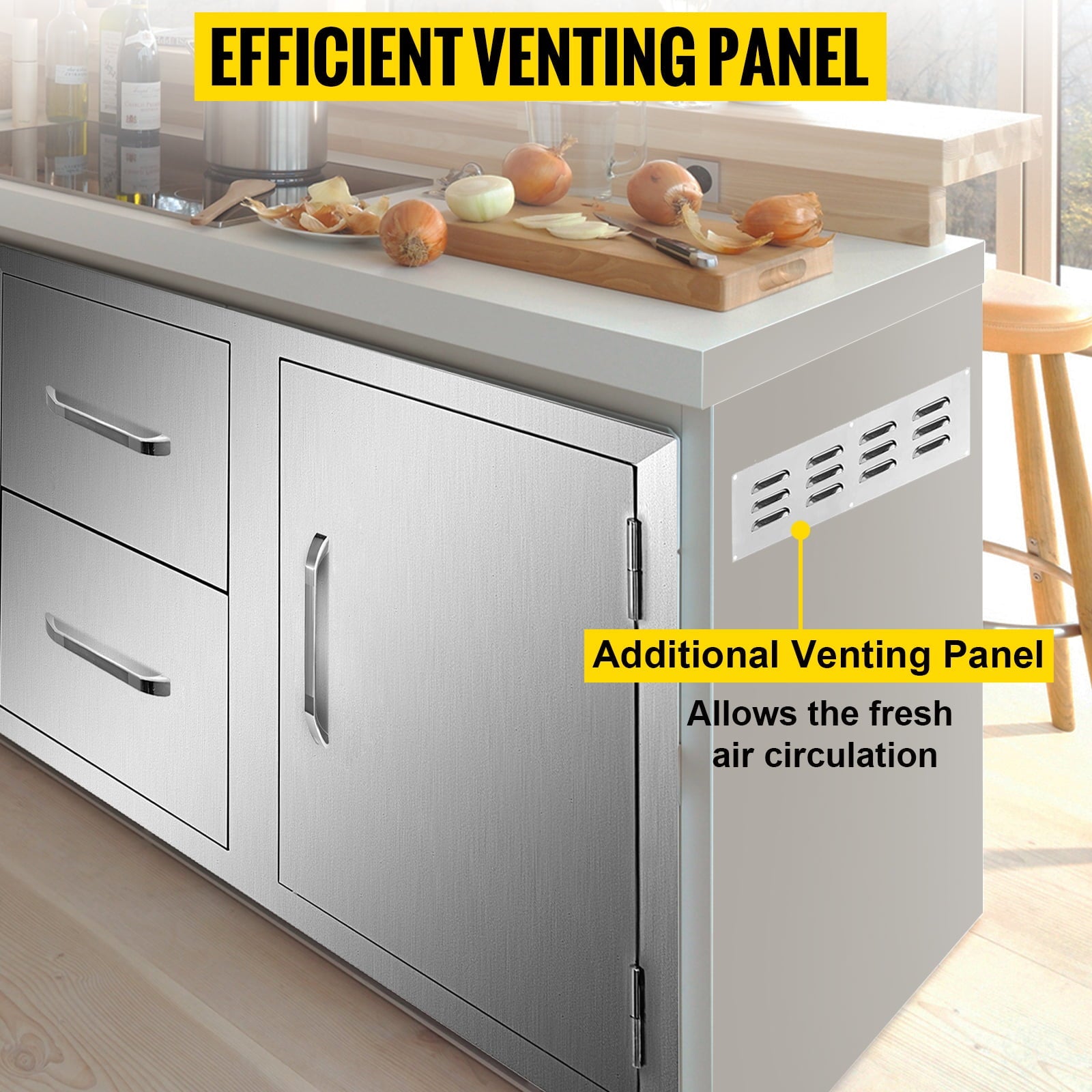 Outdoor Kitchen Door Drawer Combo 35.4