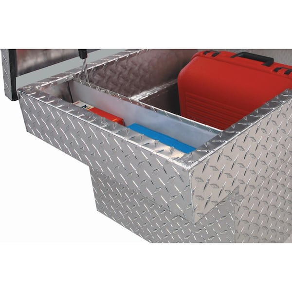 70 in. Diamond Plate Aluminum Fullsize Slimline Crossover Truck Tool Box