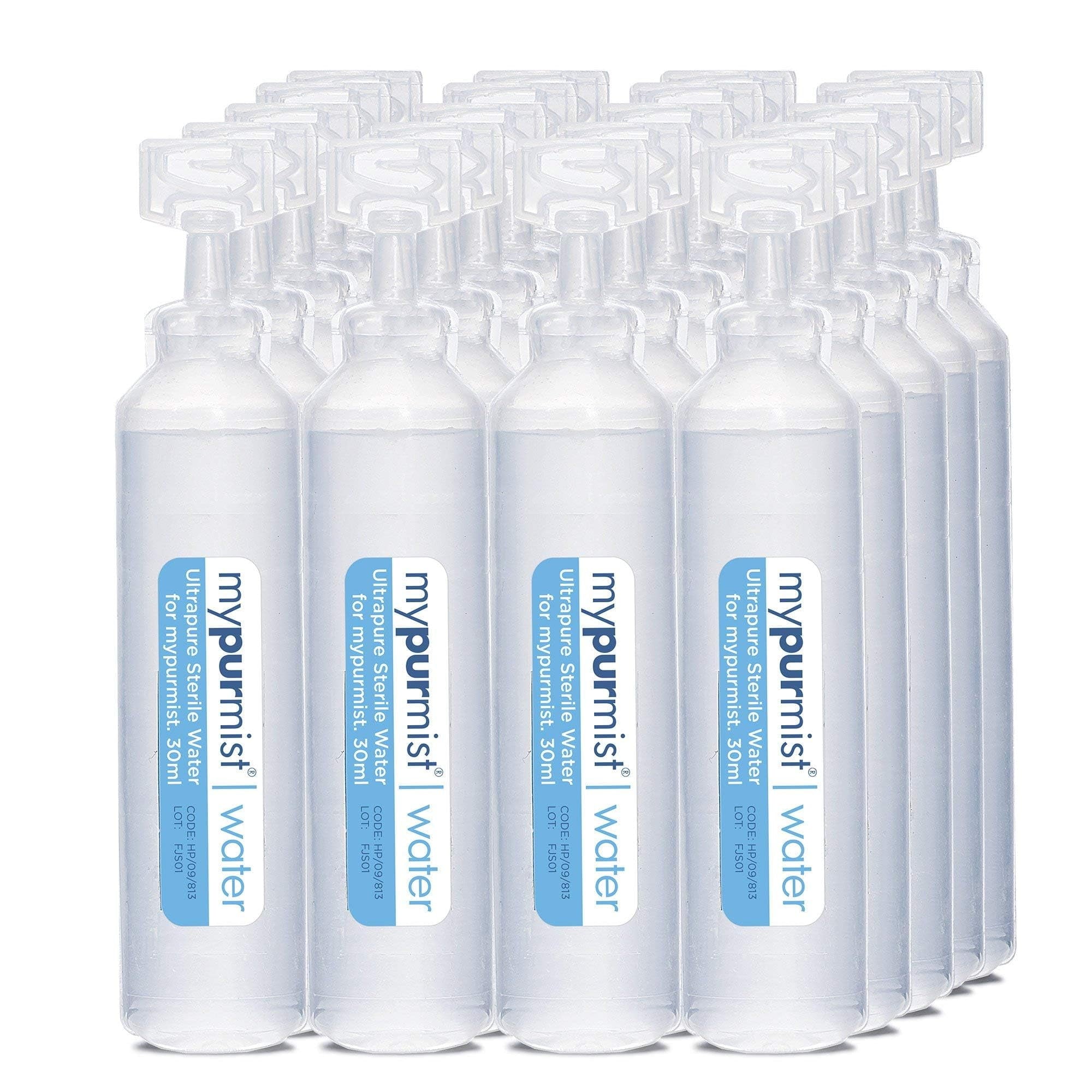 Mypurmist Ultrapure Sterile Water for All Mypurmist Handheld Vaporizer and Humidifier Devices, 20 Refills, up to 100 Sessions