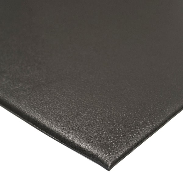 Black 48 in. x 96 in. Vinyl Garage Mat