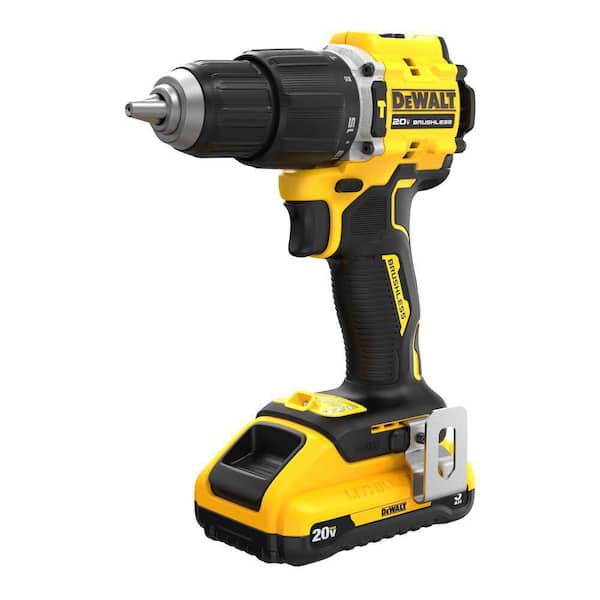 ATOMIC 20-Volt Lithium-Ion Cordless 1/2 in. Compact Hammer Drill with 3.0Ah Battery, Charger and Bag