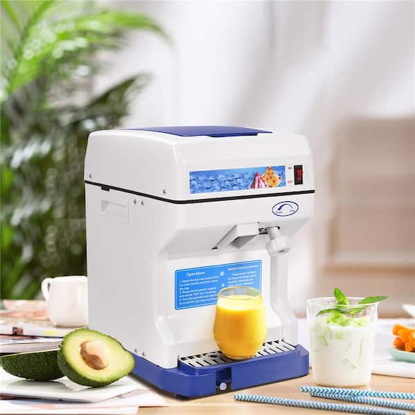 Electric Ice Shaver Machine Tabletop Shaved Ice Crusher Ice Snow Cone Maker