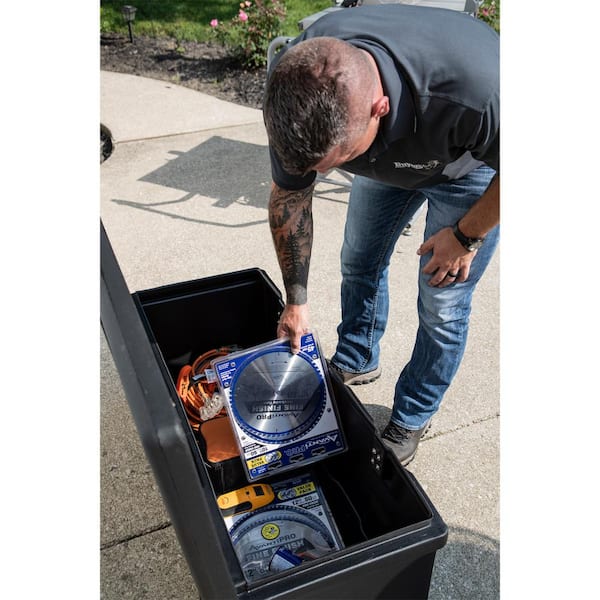 26 in. x 23 in. x 51 in. Matte Black Plastic All-Purpose Truck Tool Box Chest