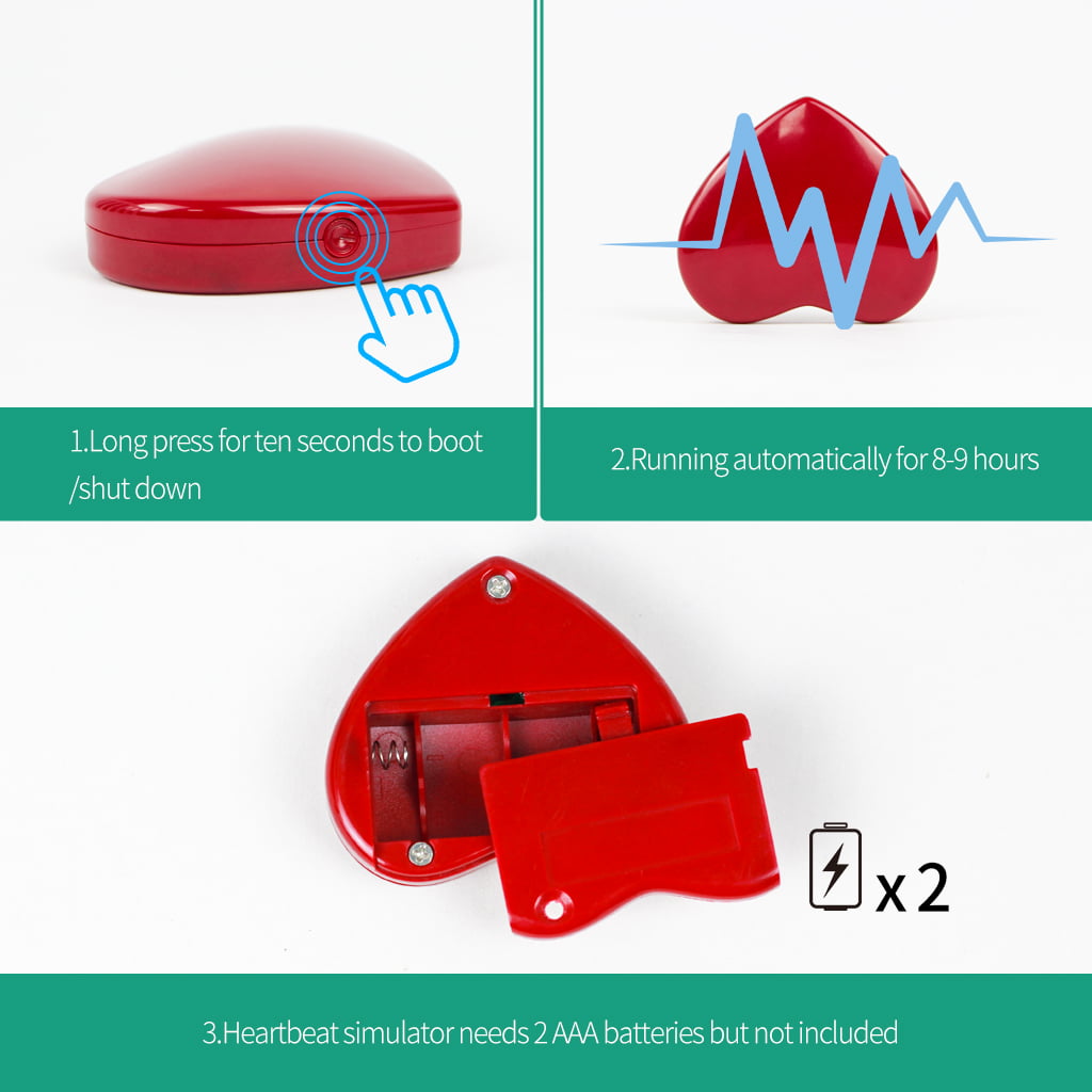 AIPINQI Doggy Heartbeat Stuffed Toy, Pet Anxiety Relief Sleep Aid Calming Toys, Dark Brown