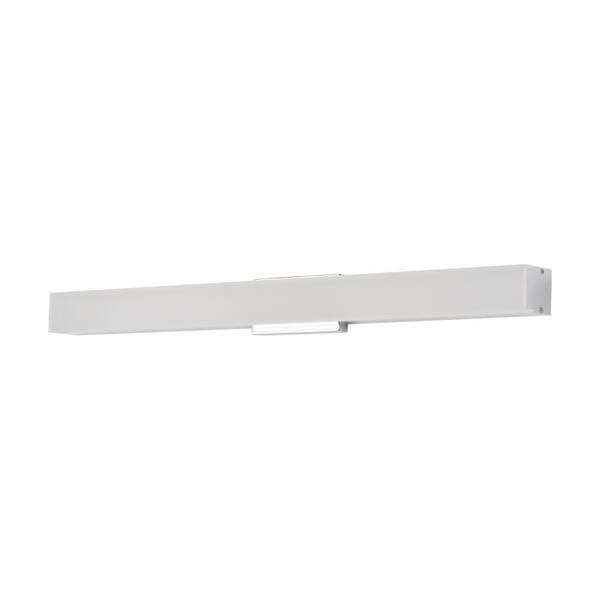 Procyon 24 in. Chrome ETL Certified Integrated LED Vanity and Bathroom Lighting Fixture AC LED ADA Compliant Damp Rated