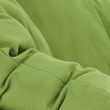 OSP Home Furnishings Papasan Chair with White cushion and Black Frame