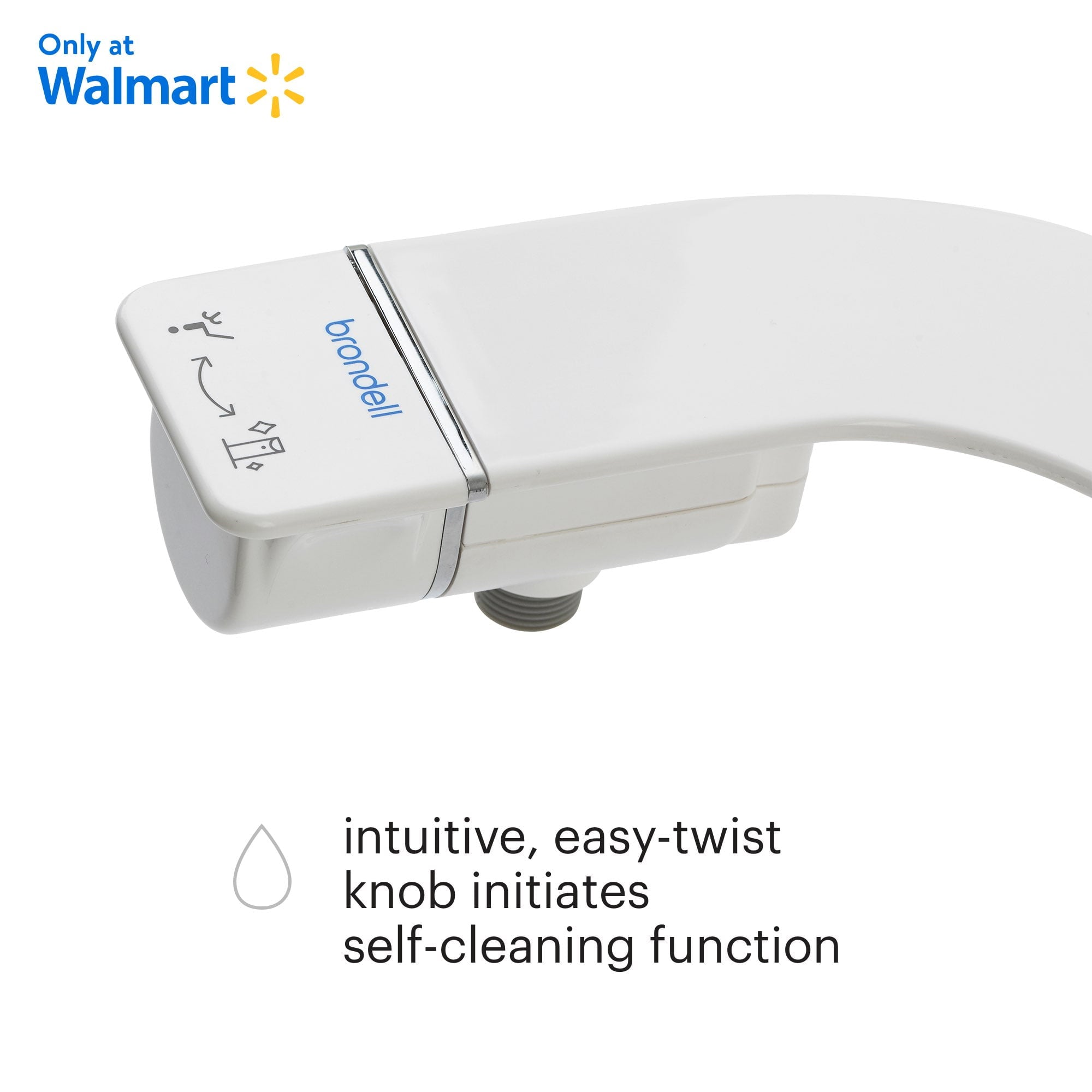 Brondell Rinslet Single Nozzle Ambient Temperature Bidet Attachment