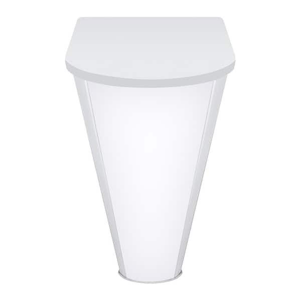 4 ft. 3800 Lumens Integrated LED Dimmable White Wraparound Light, 4000K