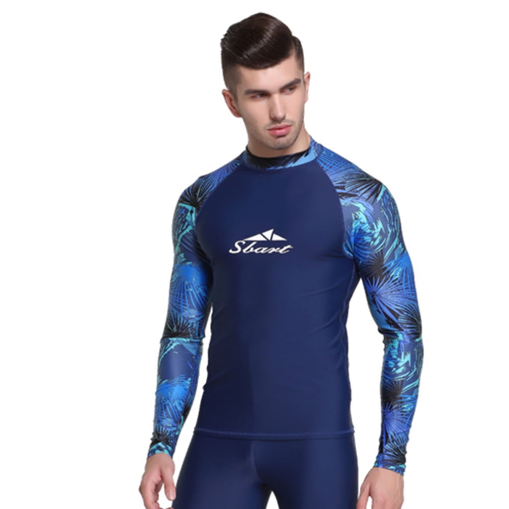 Kayannuo Christmas Clearance Items Men Anti-UV Swimwear Snorkeling Suit Swiming Surfing Diving Tops
