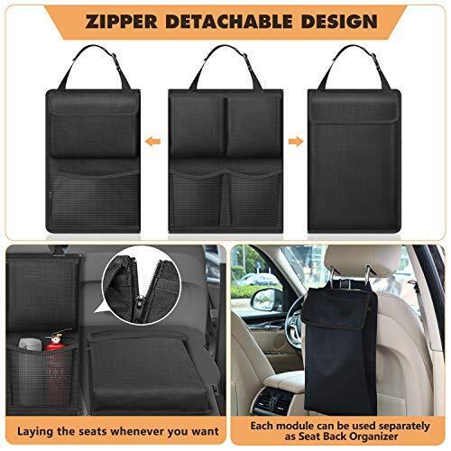 FINPAC Car Trunk Organizer and Storage Detachable Seat Back Hanging Organizer...