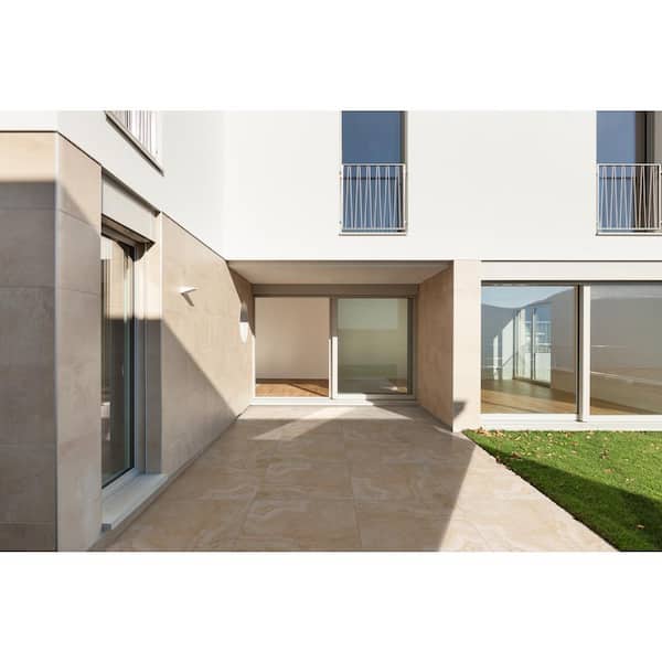 Isabella Beige 24 in x 24 in. Porcelain Paver Floor Tile (8 sq. ft./case)