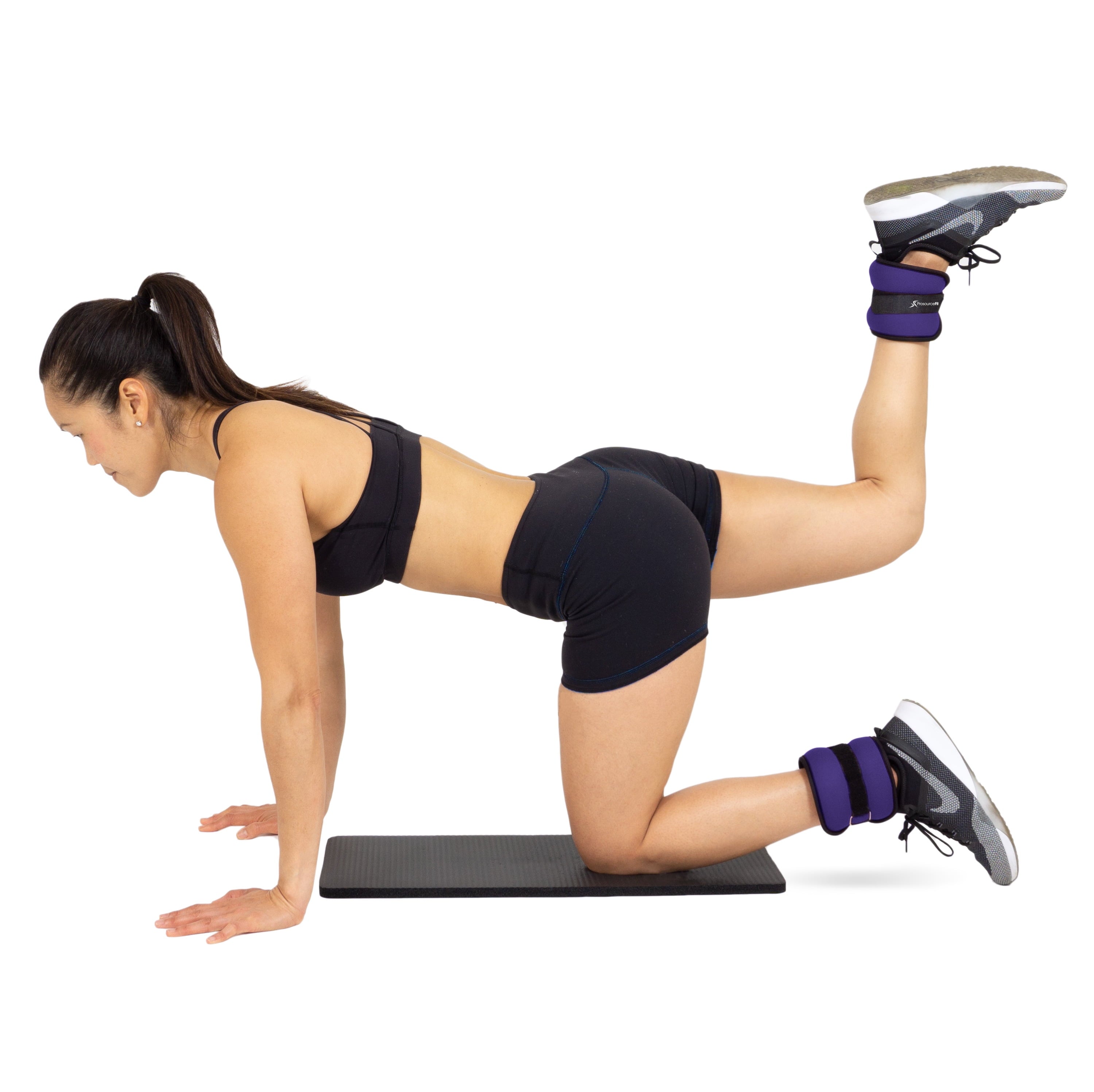 ProsourceFit Ankle Weights 2.5, Set of 2, Purple