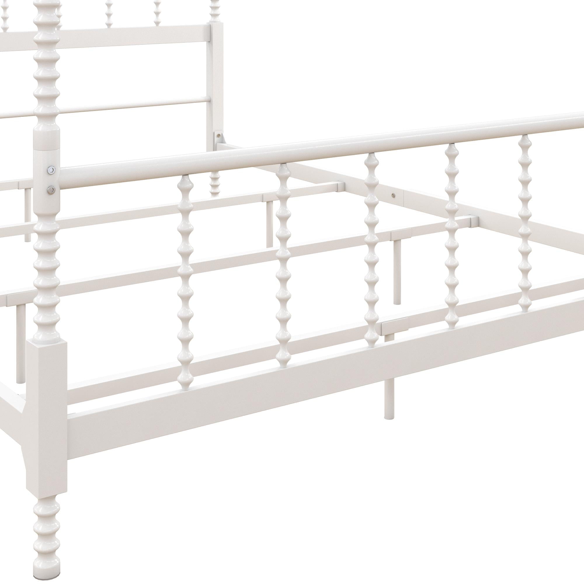 Teen Novogratz Hayden Metal Canopy Bed, Full, White
