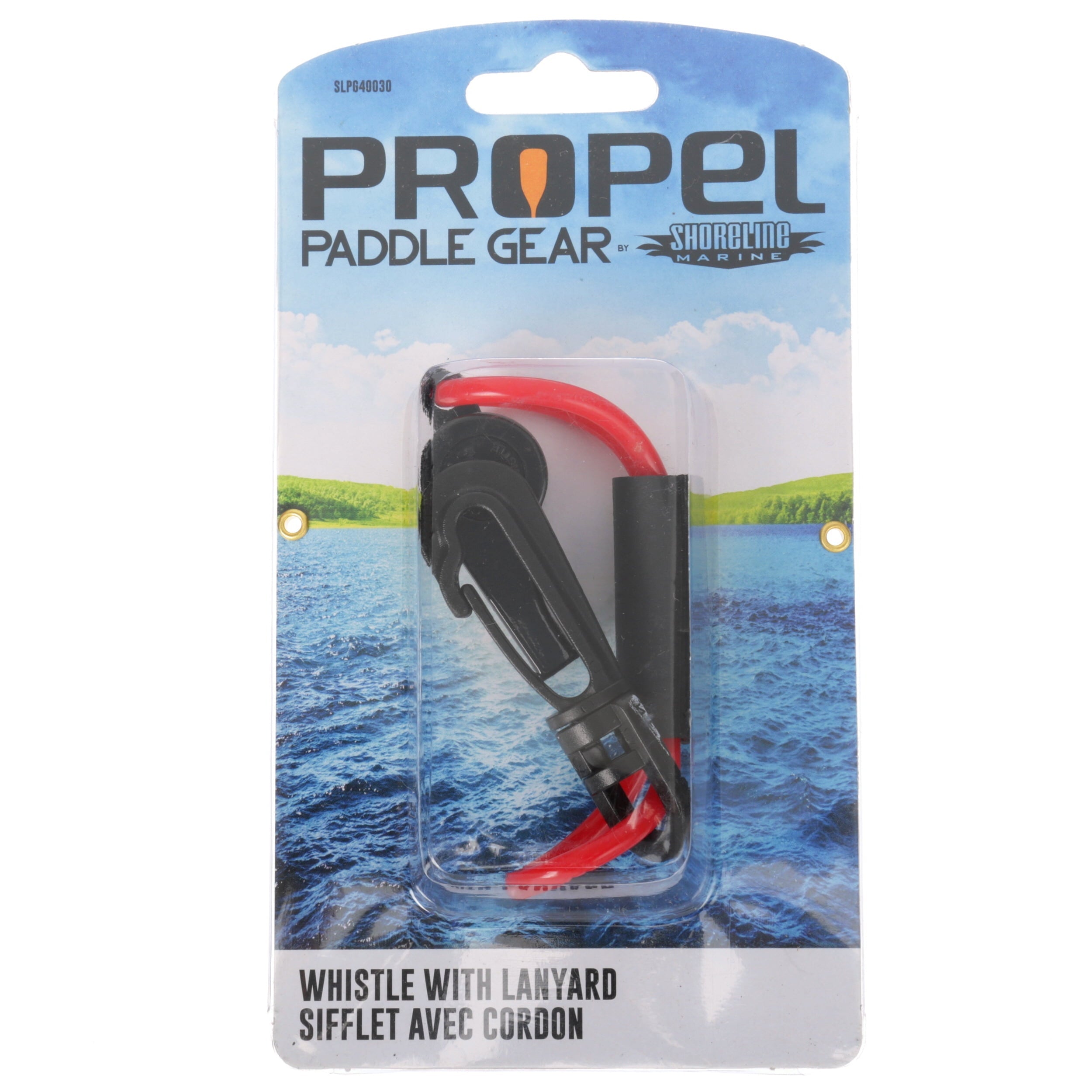 Propel Paddle Gear Orange Safety Whistle with Lanyard