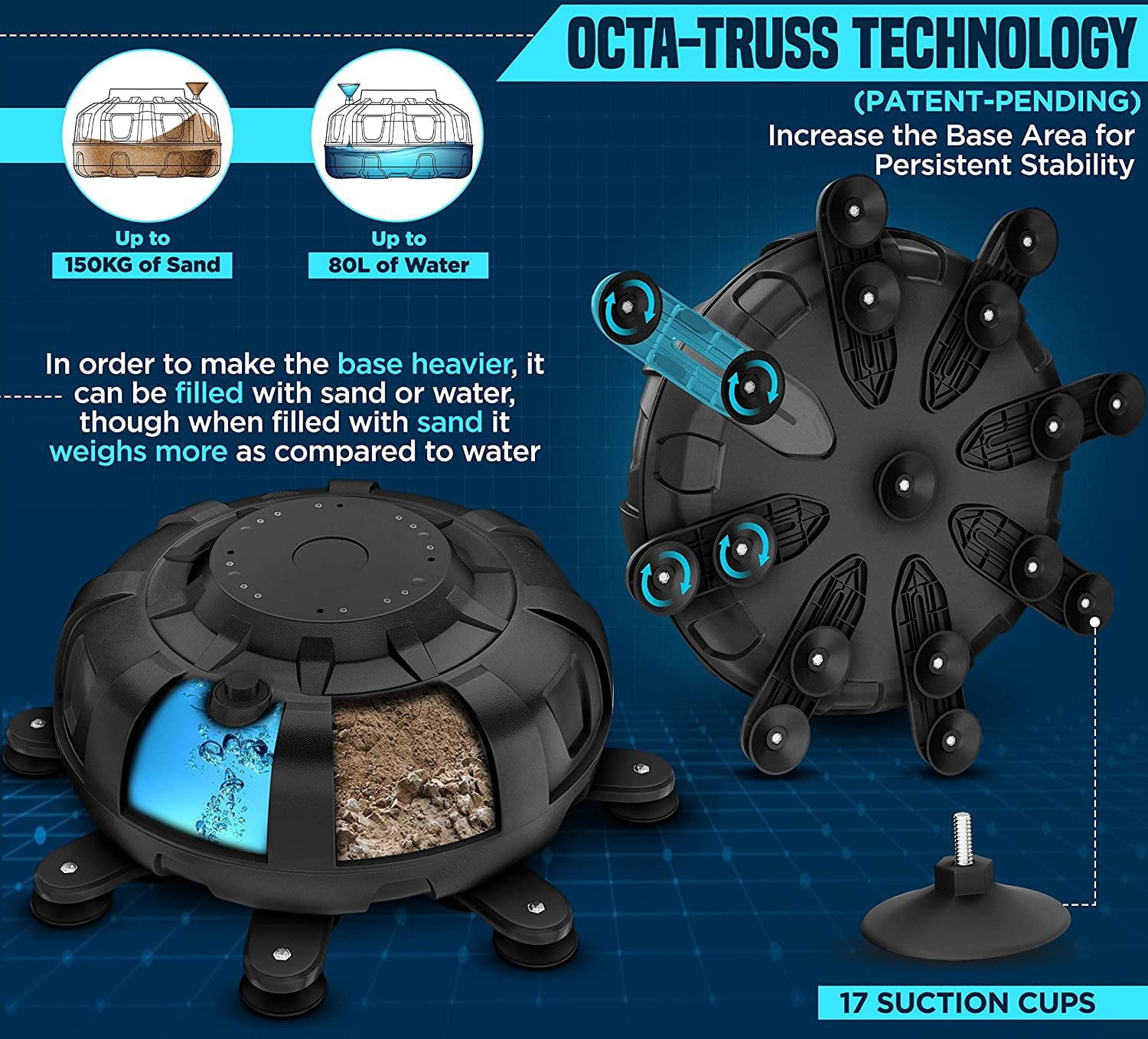 RDX Free Standing Punching Bag with Gloves, 6FT XXL Heavy Duty Adult RONIN Target Pedestal Bag Set, Green