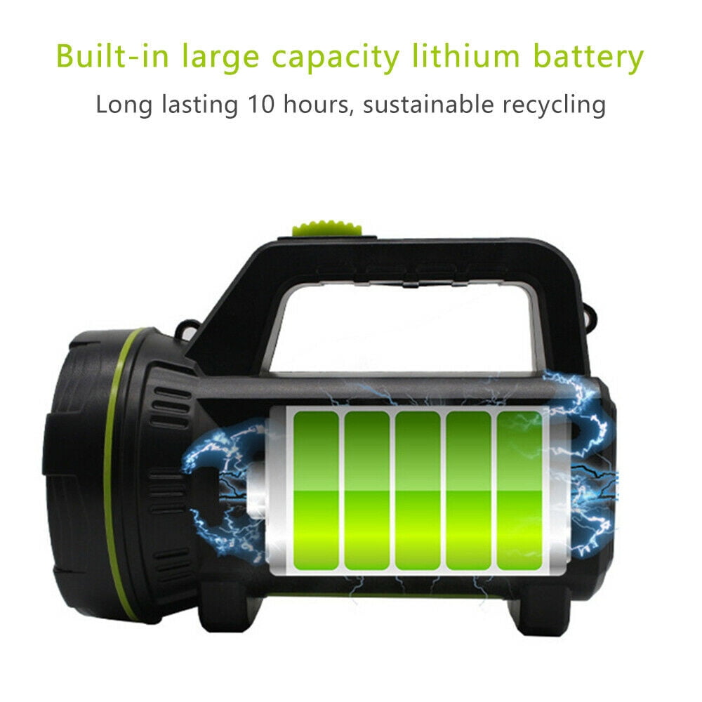 NYIDPSZ Rechargeable Spotlight Super Bright Handheld LED Flashlight Multifunctional Camping Lantern Flashlight Searchlight Waterproof