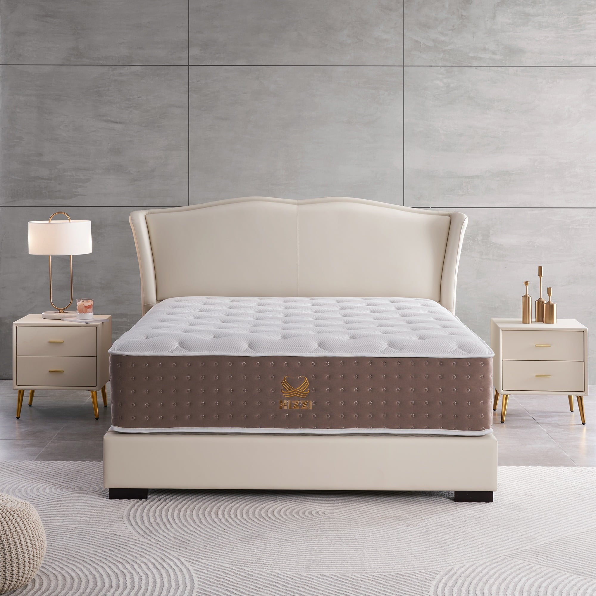 14 inch Queen Mattress Cooling-Gel Memory Foam & Spring Hybrid Mattress in a Box Medium Firmness Bed Mattress for Pressure Relief