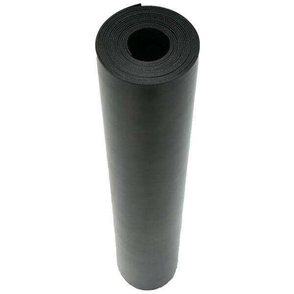Cloth Inserted SBR 3/16 in. x 36 in. x 96 in. 70A Rubber Sheet - Black