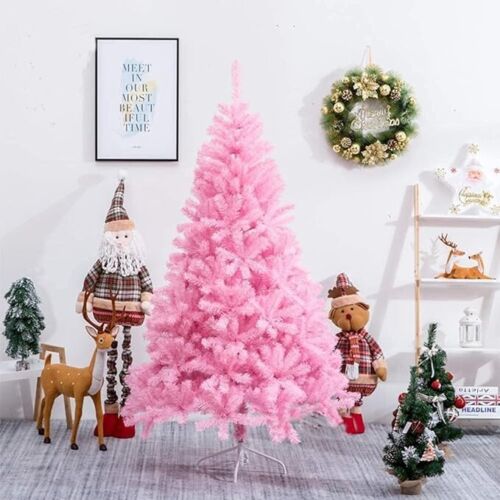 Premium Pink 4ft Christmas Tree 320 Tips Artificial Hinged Branches & Stand