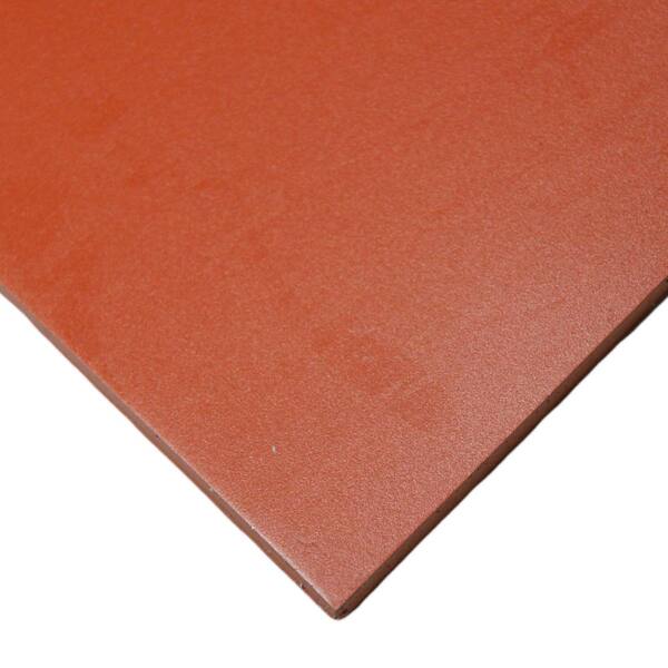 6 in. Width x 6 in. Length x 1/16 in. Thick Red/Orange Commercial Grade Silicone 60A (5-Pack)