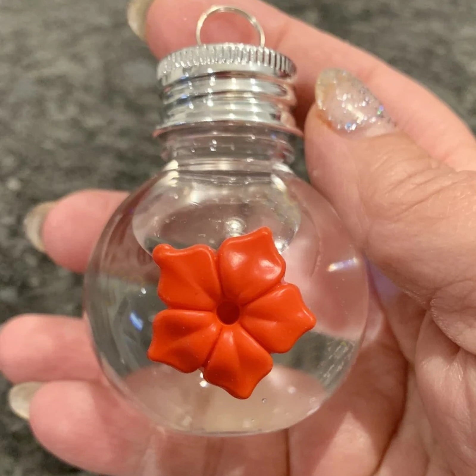 Kayannuo Clearance Courtyard Bird Feeder,Red Berries Hummingbird Feeder