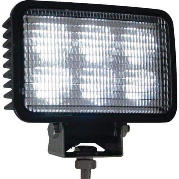 6 in. Wide Truck Car Utility Off Road Vehicle Boat Marine Mounted LED Rectangular Flood Work Light, Clear