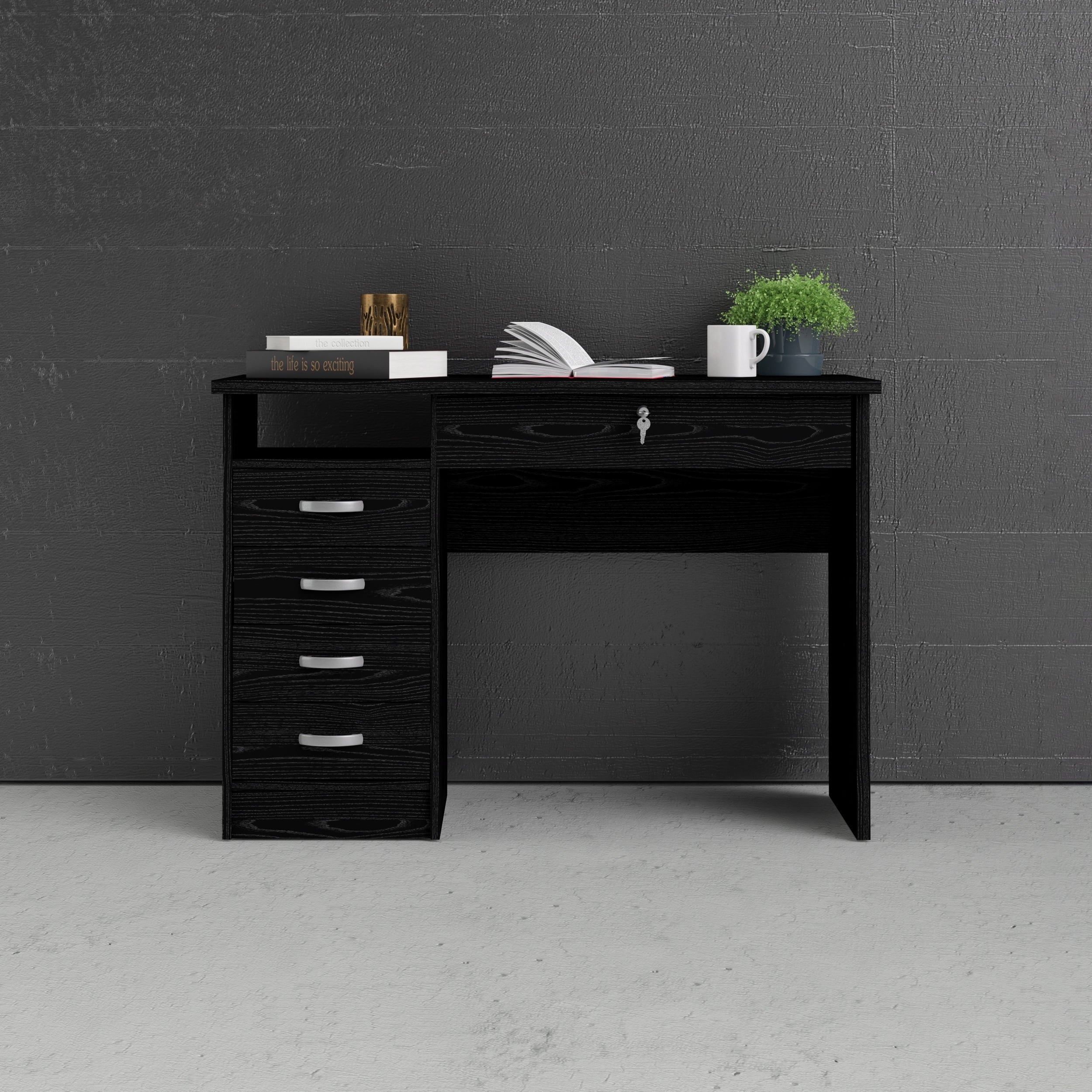 Tvilum Walden Desk with 5 Drawers