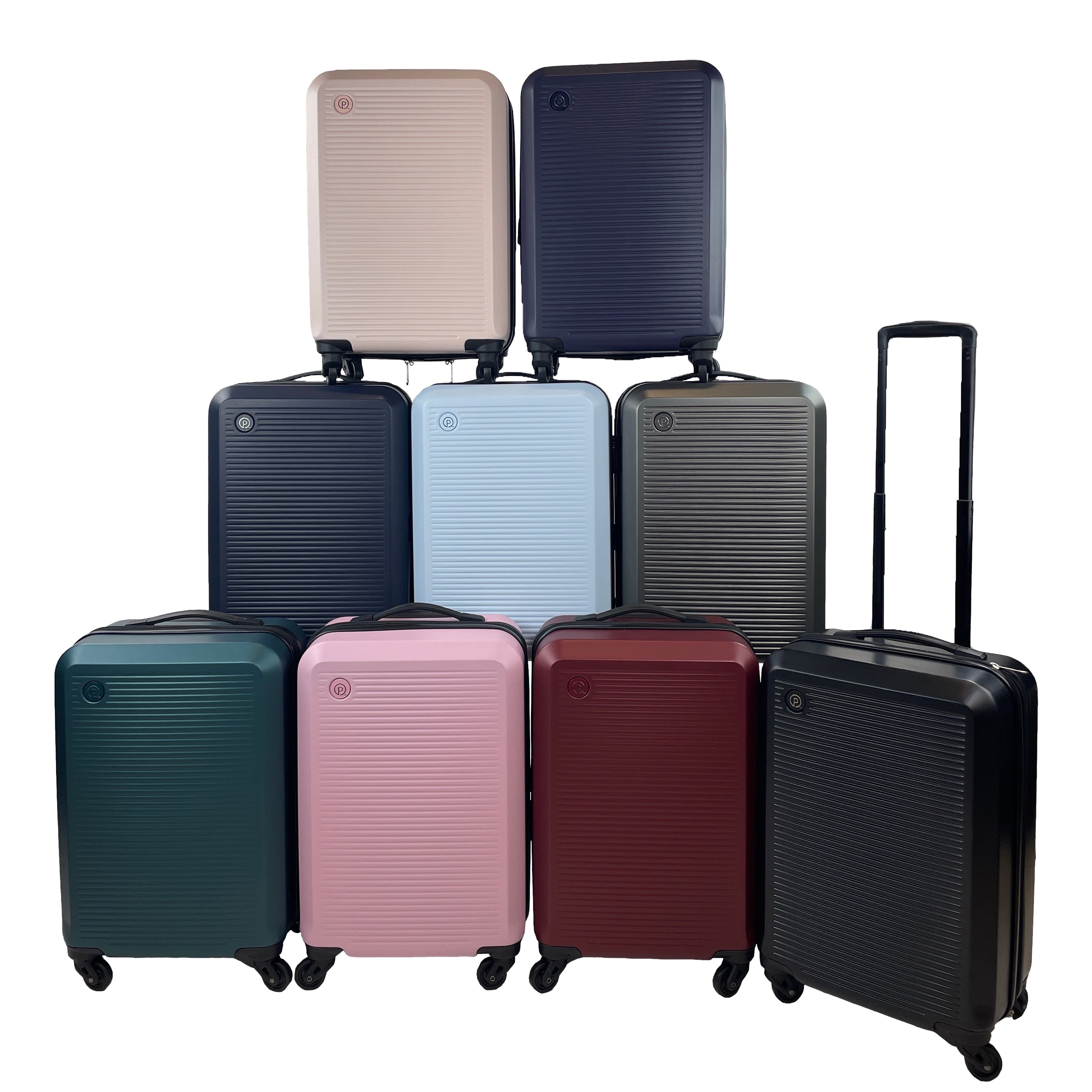 Protege 20 inch Hard Side Carry-On Spinner Luggage, Black Matte Finish (Walmart.com Exclusive)