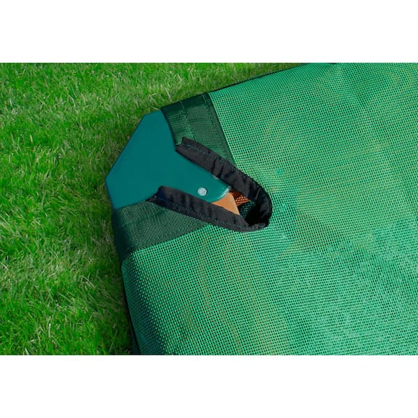 3-3/4 ft. x 3-3/4 ft. x 8 in. Square Interlocking Wood Sandbox with Cover