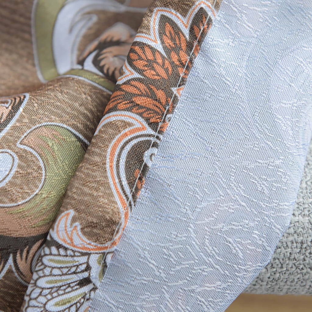 Home Deals!WQQZJJ Household Essentials Leaves Sheer Curtain Tulle Window Voile Drape Valance 1 Panel Fabric,Gifts On Clearance