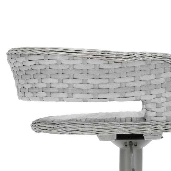 Comfort Swivel Wicker Outdoor Bar Stool (2-Pack)