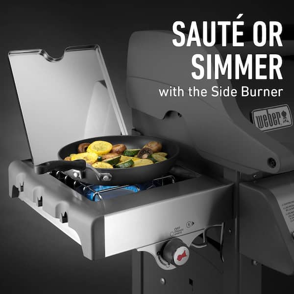 Spirit E-330 3-Burner Propane Grill in Black with Built-In Thermometer