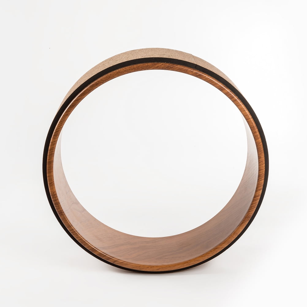 Natural Cork Yoga Wheel Yoga Assist Wheel Massage Wheel Back Bend Art Pilates Yoga Circle Roller