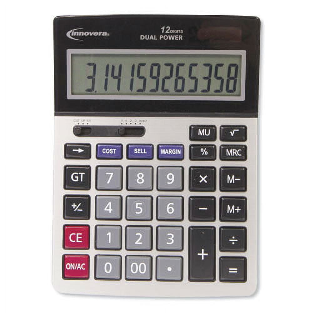 Innovera 15968 Profit Analyzer Calculator, Dual Power, 12-digit Lcd Display