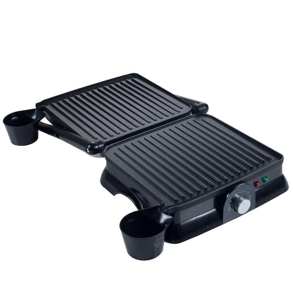 1400 W Silver Non-Stick Panini Press