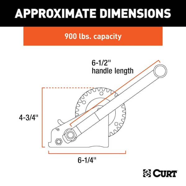 Hand Winch (900 lbs., 6-1/2