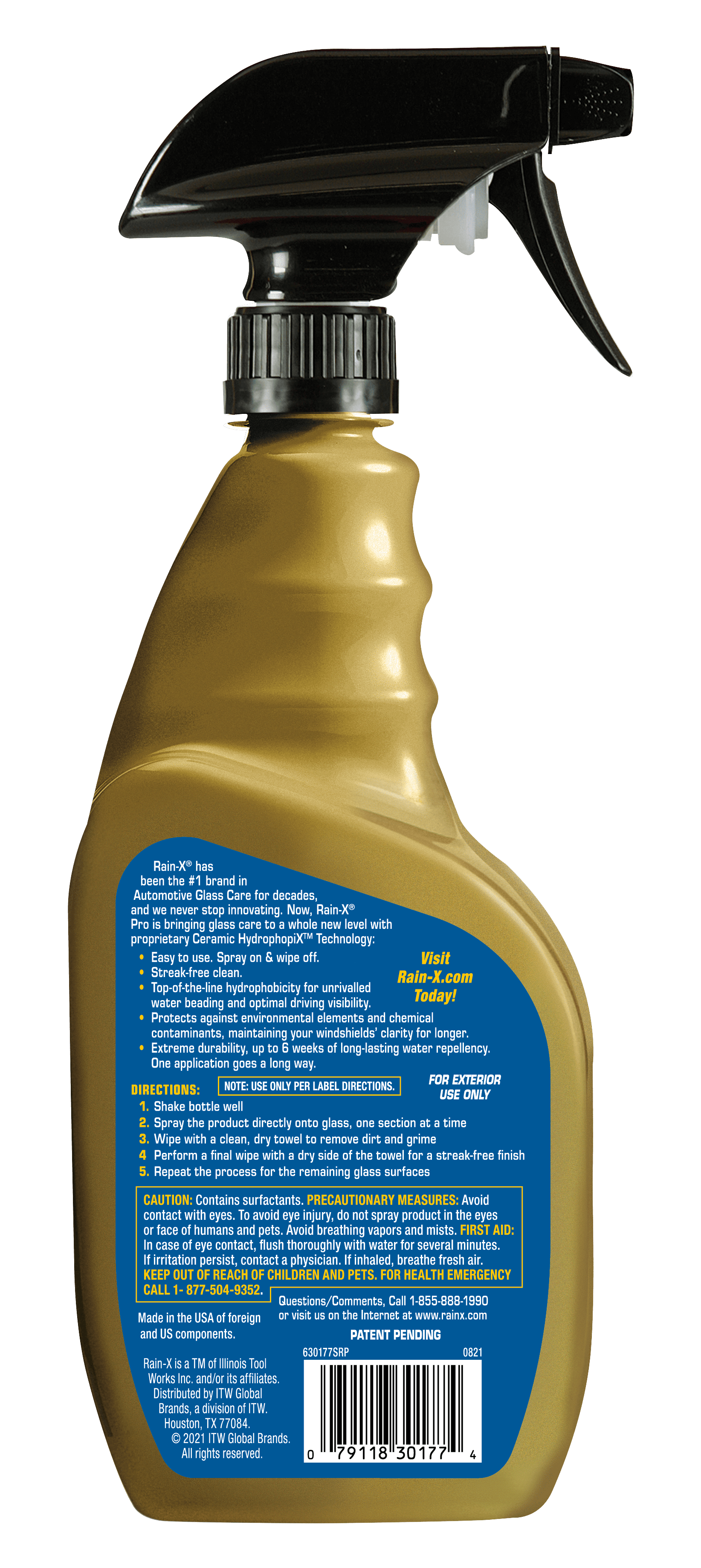 Rain-X® Pro Cerami-X 2-in-1 Glass Cleaner and Water Repellent 23oz - 630177SRP