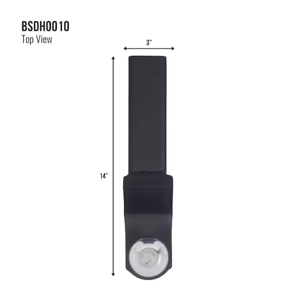 Blackout 2 in. Ball - 2 in. Drop 5000 lbs. Capacity Class III Ball Hitch with Signature Black Wrinkle Powder Coat