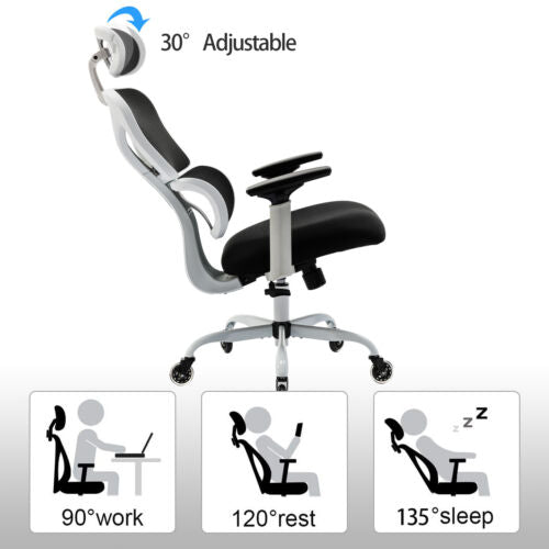 BIG SALE! Ergonomic Home Office Chair High Back Gaming Chair Headrest & Armrests