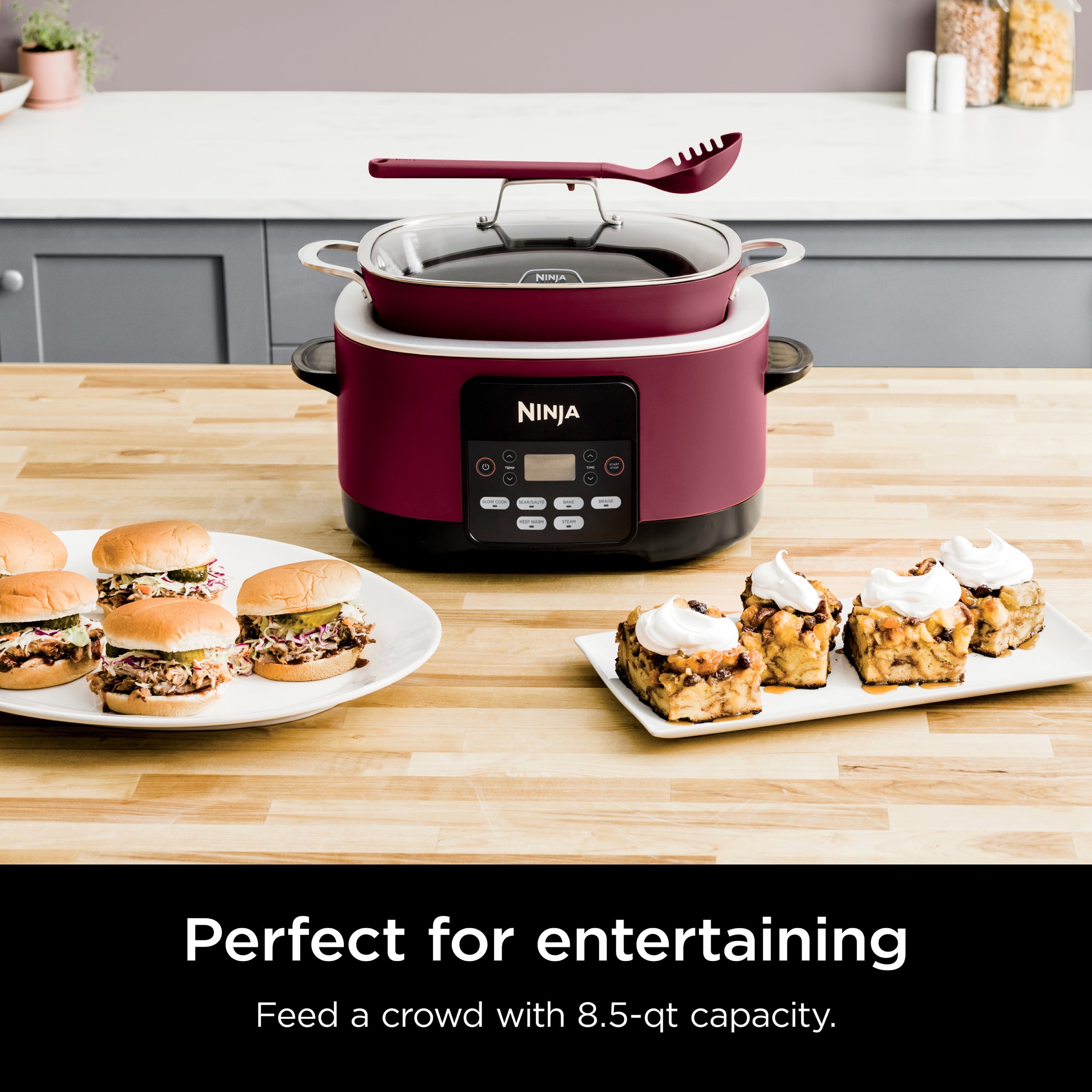 Ninja Foodi Possible Cooker 8.5qt Multi-Cooker, Cherry Tarte, MC1000WM