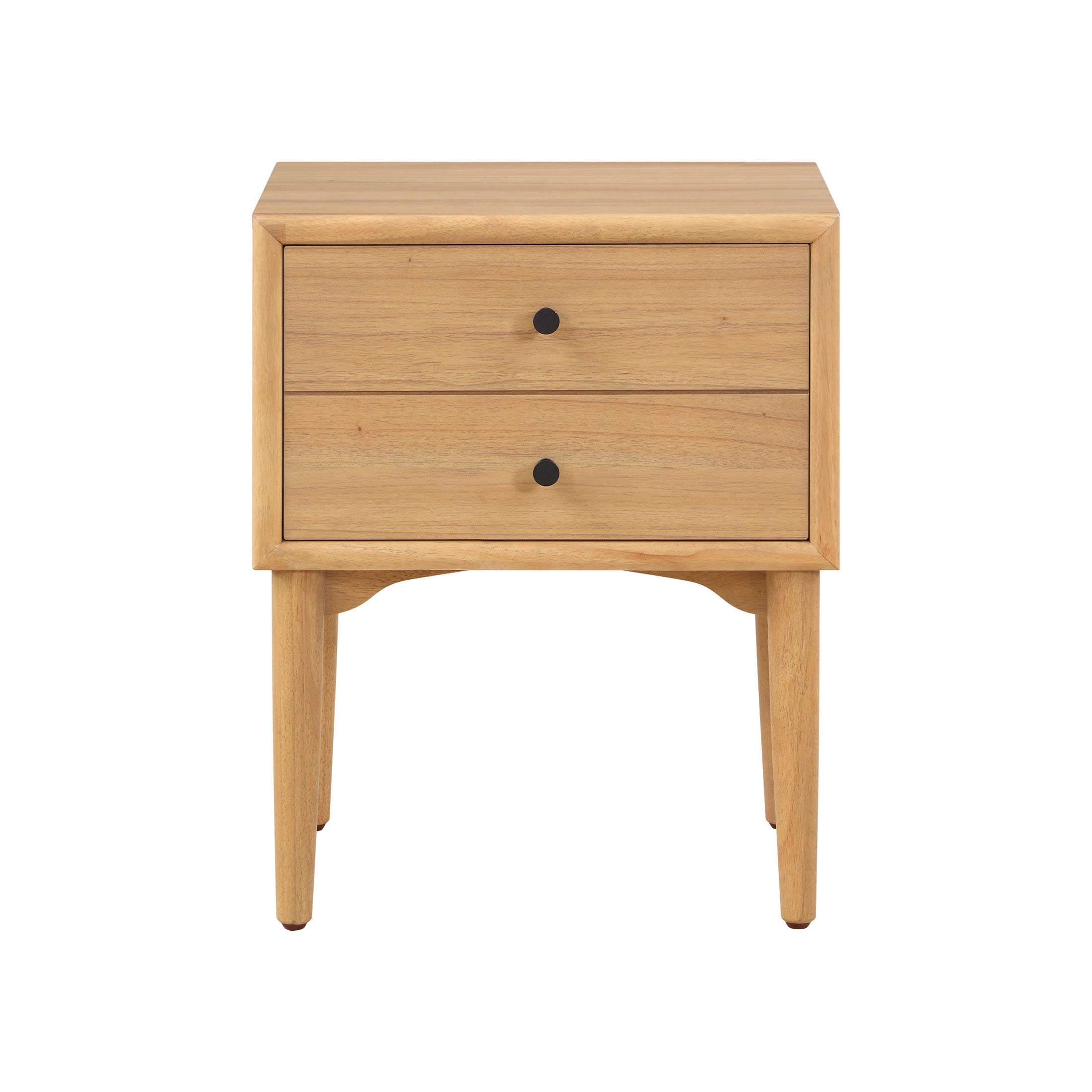 Better Homes & Gardens Bristol Nightstand with Solid Wood Frame, Natural Oak finish, by Dave & Jenny Marrs
