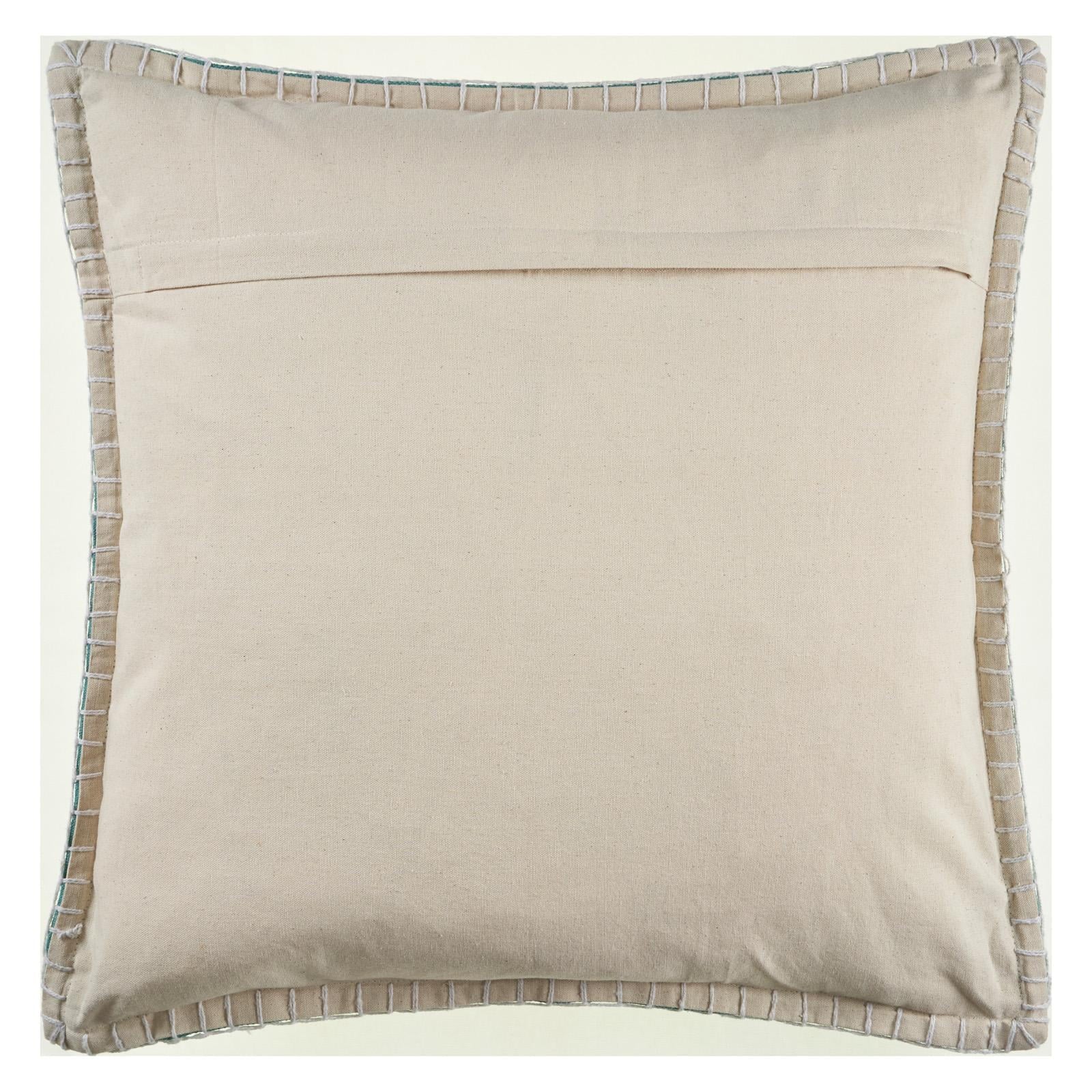 LR Home Embroidered Edged Throw Pillow
