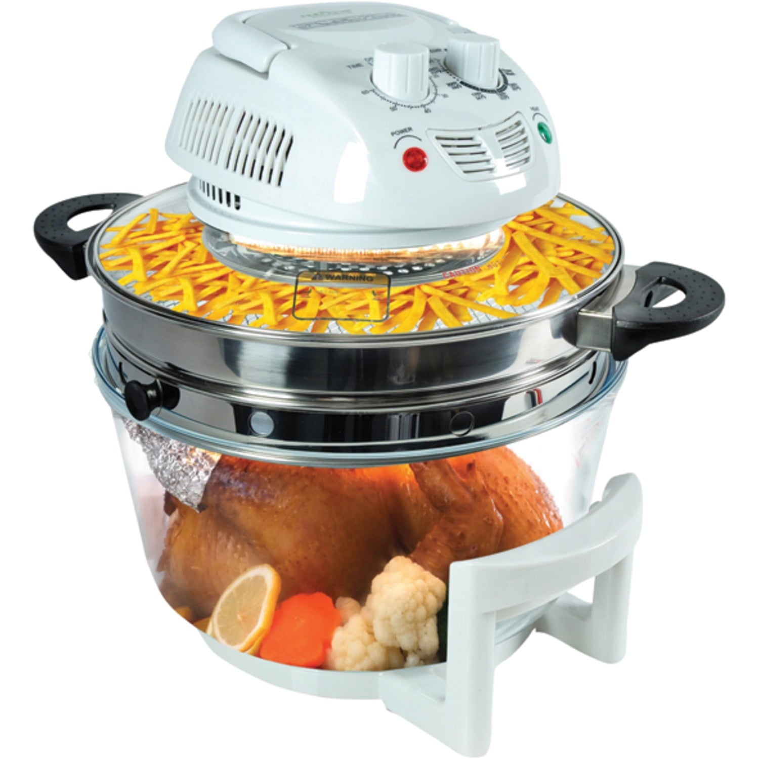 Nutrichef Halogen Oven Air-fryer/infrared Convection Cooker