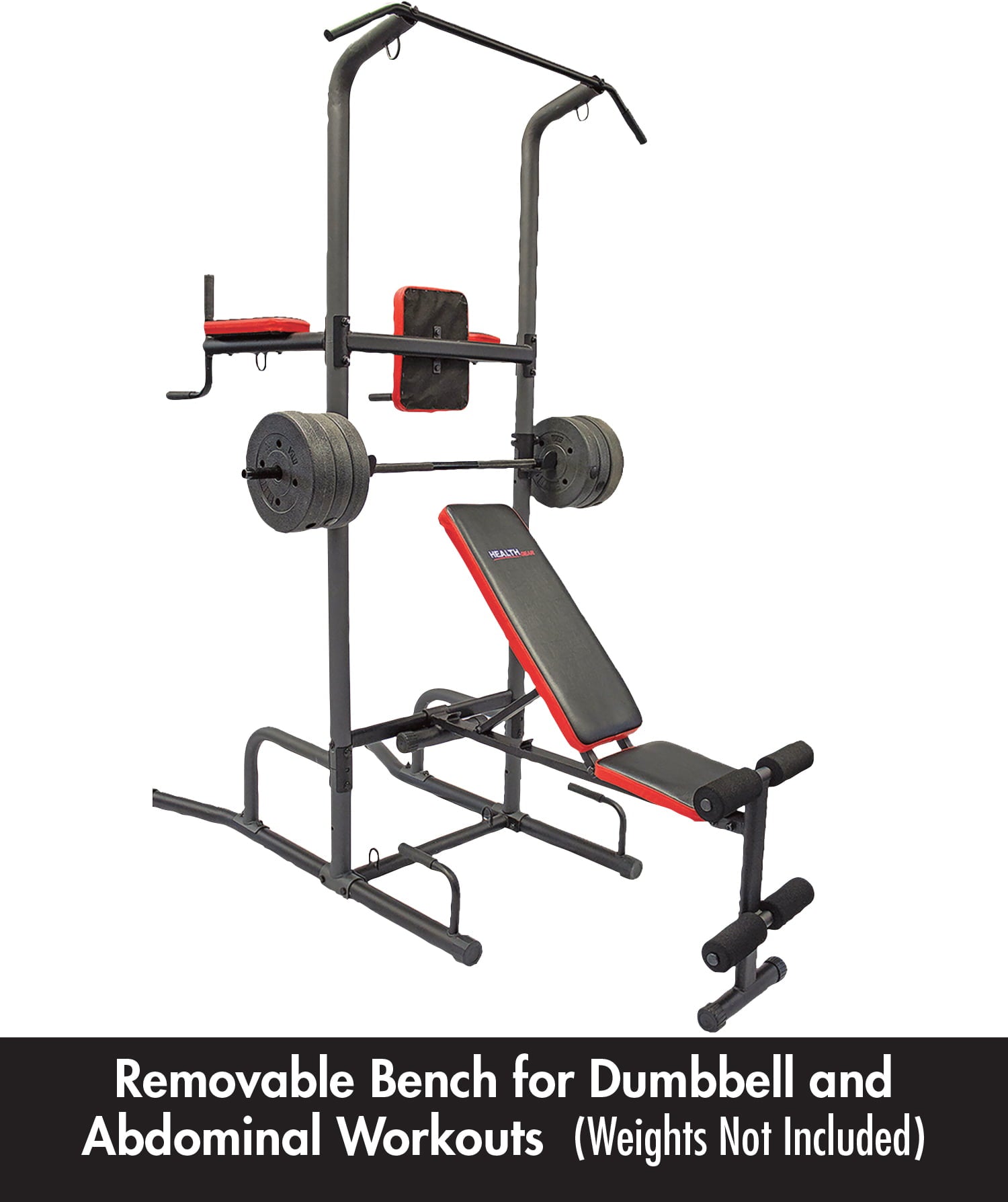 Health Gear's Cross Training Tower Bench System, CFT 3.0, Black Home Gyms