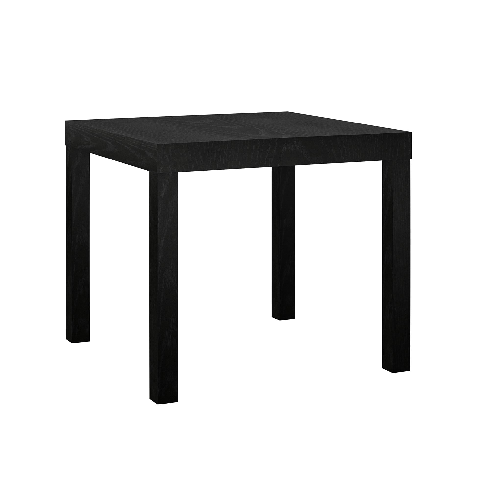 Mainstays Parsons End Table, Black Oak