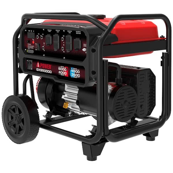 4000-Watt Recoil Start Gas Propane Powered Portable Generator with 223cc OHV Engine and CO Sensor Shutdown