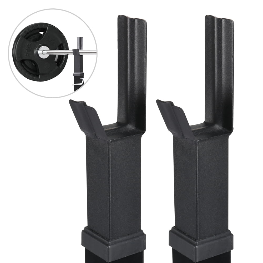 Yaheetech 2 Pieces Adjustable Rack Standard Solid Steel Squat Stands Barbell Free Press Bench
